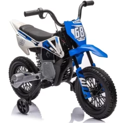 Electric Motorcycle For Kids, 12V Electric Dirt Bike Ride On Toy With 2 * 25W Motor