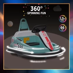 Bumper Car For Toddlers, New Designed 6V Electric Ride On Toys For Kids 1.5-6 Years Old, Steering Wheel -Garvee GUEST 904f84c4 32a4 4127 8555 6199d5f03d03