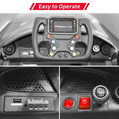 Kids Ride On Car, Licensed KTM 12V Electric Sports Car With Remote Control, Battery Powered Sports Car, Sound System 6 Kids Ride On Car, Licensed KTM 12V Electric Sports Car With Remote Control, Battery Powered Sports Car, Sound System - Image 4