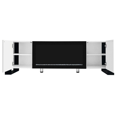68" Fireplace TV Stand For TVs UP To 78", Electric Fireplace Media Entertainment Center, Modern TV Console Table With Storage For Living Room 10 68" Fireplace TV Stand For TVs UP To 78", Electric Fireplace Media Entertainment Center, Modern TV Console Table With Storage For Living Room - Image 8