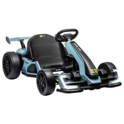 Go Karts For Kids, 24V Electric Go Kart With 2 * 150W Powerful Motors,8mph, 110lbs,W/Button Start,Lights,Safety Belt, Music -Garvee GUEST 94a95293 904b 4853 969f 0b3399ccbbd4
