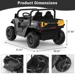 24V Ride-On Dump Truck For Big Kids – 4x4 Electric Car With Remote Control, Interactive Shovel, Bluetooth Speaker & Music -Garvee GUEST 9588d821 baf9 4cf8 a4fa 3e9ea4408ce6