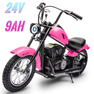 Electric Motorcycle For Kids, 24V Dirt Bike, Modes Up To 15MPH, Dirt Bike With LED Lights, Rear Brake, Perfect Ride For Kids And Teens 3 Electric Motorcycle For Kids, 24V Dirt Bike, Modes Up To 15MPH, Dirt Bike With LED Lights, Rear Brake, Perfect Ride For Kids And Teens