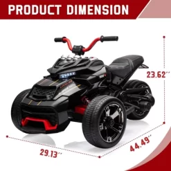 12V Kids Ride-On ATV, 3-Wheeler Electric Motorcycle For Toddlers Ages 3-8 – Battery Powered Toy Car With LED Lights 18 12V Kids Ride-On ATV, 3-Wheeler Electric Motorcycle For Toddlers Ages 3-8 – Battery Powered Toy Car With LED Lights -Garvee GUEST 95e86aba bd56 4932 b58e 06500f3d3bce