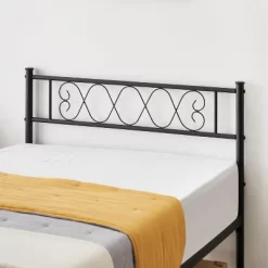 Twin/Twin XL/Queen Size Metal Bed Frame With Heart Design Headboard, Under Bed Storage, No Box Spring Needed For Kids & Teens -Garvee GUEST 962dec47 3370 4fa0 adbd f3b7965cf587
