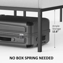 Full Metal Platform Bed Frame With Storage Drawers Steel Slat Support - No Box Spring Needed, Mattress Foundation, Heavy Duty, Easy Assembly 11 Full Metal Platform Bed Frame With Storage Drawers Steel Slat Support - No Box Spring Needed, Mattress Foundation, Heavy Duty, Easy Assembly -Garvee GUEST 970adeed 0451 4410 9e66 65e9042de37e
