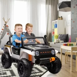 24V Ride-On Truck Car For Kids With Parent Remote Control – 3 Speeds, 4-Wheel Suspension, LED Lights, Music/MP3 Player & Safety Belt -Garvee GUEST 974d02fc daab 4b6c 9a9a 65d408e46194