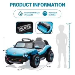 12V Ride On Car For Kids,Licensed Volkswagen Beetle,Electric Vehicle ,Battery Powerd Toy Car With Remote Control, LED Headlights, Horn, Music 13 12V Ride On Car For Kids,Licensed Volkswagen Beetle,Electric Vehicle ,Battery Powerd Toy Car With Remote Control, LED Headlights, Horn, Music -Garvee GUEST 98062fca cdf4 4848 b02d 92a5e3e7bc37 1
