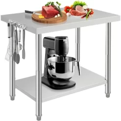 Heavy Duty Stainless Steel Work Table, Adjustable Height Utility Table For Home, Garage, And Restaurant Use 35 Heavy Duty Stainless Steel Work Table, Adjustable Height Utility Table For Home, Garage, And Restaurant Use -Garvee GUEST 9820ca88 0a79 43a4 aaeb 5ca98535189c