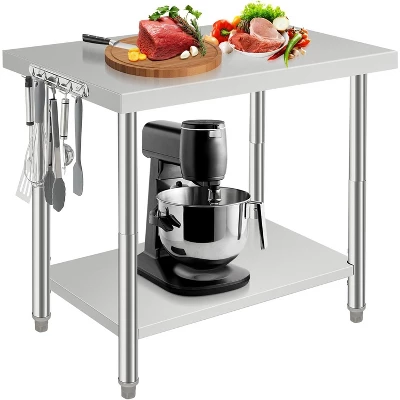 Heavy Duty Stainless Steel Work Table, Adjustable Height Utility Table For Home, Garage, And Restaurant Use 16 Heavy Duty Stainless Steel Work Table, Adjustable Height Utility Table For Home, Garage, And Restaurant Use - Image 14