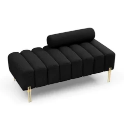 53.2”End Of Bed Bench, Upholstered 2 Seat Sofa Couch, Entryway Ottoman Bench With Metal Legs, Fuzzy Long Bench For Living Room Bedroom Shops -Garvee GUEST 989f3758 ef64 426b ace2 2bc04b8bf640