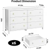 6 Dresser For Bedroom, 47.2" Modern Wide Dresser With Storage, Wooden Closet Dressers Chest Of Drawers Freestanding For Bedroom White 2 6 Dresser For Bedroom, 47.2" Modern Wide Dresser With Storage, Wooden Closet Dressers Chest Of Drawers Freestanding For Bedroom White -Garvee GUEST 99d557bc 3c1d 47a9 b61c ae431134483f