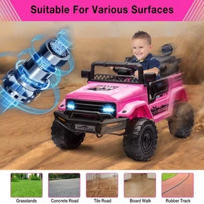 12V Kids Ride On Truck Car With Remote Control - Electric Ride On Toys For Toddlers 5 12V Kids Ride On Truck Car With Remote Control - Electric Ride On Toys For Toddlers - Image 3