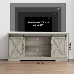 TV Stand For 65 Inch, Entertainment Center Farmhouse TV & Media Furniture -Garvee GUEST 9a8d655c aac5 4d2a a158 2c230c899aea