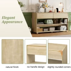 58" Entryway Console Table With 2 Drawers, 3 Tier Narrow Long Sofa Table, Behind Couch Console Table For Living Room Foyer And Hallway 13 58" Entryway Console Table With 2 Drawers, 3 Tier Narrow Long Sofa Table, Behind Couch Console Table For Living Room Foyer And Hallway -Garvee GUEST 9b4f399f 4178 4c9c b431 1ba74dd2848e