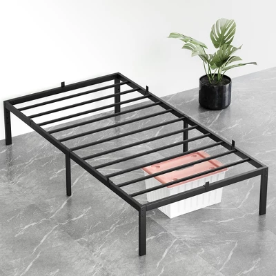 Garvee 14 Inch Twin/Full/Queen Bed Frame With Storage,Metal Platform Twin Bed Frame No Box Spring Needed Steel Slat Support Easy Assembly 4 Garvee 14 Inch Twin/Full/Queen Bed Frame With Storage,Metal Platform Twin Bed Frame No Box Spring Needed Steel Slat Support Easy Assembly - Image 2