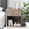 Night Stand Set Of 2, Fluted Nightstand,Modern Farmhouse Nightstand, End Table With Drawer Storage Mid Century Wood Night Stands For Sofa Office -Garvee GUEST 9c05cc81 a943 49ee b051 efbf7ef0f831