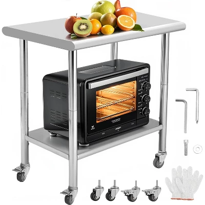 Heavy Duty Stainless Steel Work Table, Adjustable Height Utility Table For Home, Garage, And Restaurant Use 10 Heavy Duty Stainless Steel Work Table, Adjustable Height Utility Table For Home, Garage, And Restaurant Use - Image 8