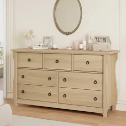 Garvee 7 Dresser For Bedroom, 54" Wide Drawer Dresser With Storage Freestanding, Wooden Closet Storage Chest For Living Room, Natural Oak 18 Garvee 7 Dresser For Bedroom, 54" Wide Drawer Dresser With Storage Freestanding, Wooden Closet Storage Chest For Living Room, Natural Oak -Garvee GUEST 9d76ca1d e5fb 4c82 8eba 2418a1b05441 1