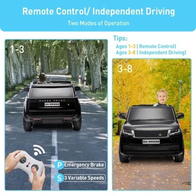 24V Licensed Land Rover Ride On Car, 2-Seater Electric Car W/Parent Remote Control 5 24V Licensed Land Rover Ride On Car, 2-Seater Electric Car W/Parent Remote Control - Image 3
