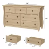 7 Dresser For Bedroom, 54" Wide Drawer Dresser With Storage Freestanding, Wooden Closet Storage Chest -Garvee GUEST a153c119 5fff 40ea a9df 5fb01c802d20