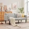3-Position Adjustable Futon Sofa Bed, Compact Loveseat, Modern Mid-Century Sleeper Sofa, Convertible Couch, Living Room Couches (Grey/Brown) 1 3-Position Adjustable Futon Sofa Bed, Compact Loveseat, Modern Mid-Century Sleeper Sofa, Convertible Couch, Living Room Couches (Grey/Brown) -Garvee GUEST a17e40b7 9aa8 4cb3 98c9 c2e8be166d33