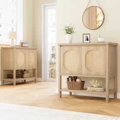 Farmhouse Console Table, Sofa Table With 2-Door, Entryway Table With Storage Shelf, Hallway Table 13 Farmhouse Console Table, Sofa Table With 2-Door, Entryway Table With Storage Shelf, Hallway Table -Garvee GUEST a1f38c19 80d7 494f a6b8 ad97f56e3b64