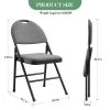 4 Pack Fabric Padded Folding Chairs, Commercial Metal Folding Chair With Padded Back, 350 Lbs Weight Capacity Comfortable Foldable Chair -Garvee GUEST a2121b6f 475c 4fb3 a36d 7885b9b2f618