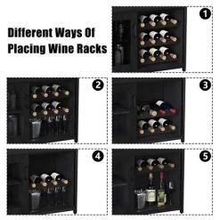 3-Tier Wine Bar Cabinet With Detachable Wine Rack And Storage Space 16 3-Tier Wine Bar Cabinet With Detachable Wine Rack And Storage Space -Garvee GUEST a2f1d517 3ea2 411e 8cc9 70273419cad6