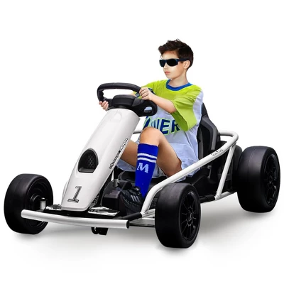 Kids Ride On Go Kart, 24V 300W*2 Motors, 9Ah Battery, Electric Vehicle Car Drifting With Music, Horn, Outdoor Ride On Toy For Teens 13 Kids Ride On Go Kart, 24V 300W*2 Motors, 9Ah Battery, Electric Vehicle Car Drifting With Music, Horn, Outdoor Ride On Toy For Teens - Image 11
