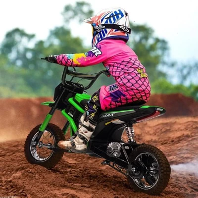 24V Kids Electric Dirt Bike - 350W Motor, 14.2MPH, 3-Speed Modes, Shock Proof, 135Lb Capacity, Ages 8-12 (Perfect Gift!) 4 24V Kids Electric Dirt Bike - 350W Motor, 14.2MPH, 3-Speed Modes, Shock Proof, 135Lb Capacity, Ages 8-12 (Perfect Gift!) - Image 2
