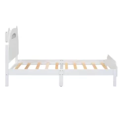 Wood Platform Bed Unique Bear Shape Design With 10 Solid Wood Slats 300LBS High Load Capacity Bed Frame For Kids Teens -Garvee GUEST a42dd51d c99a 4309 8f36 e2269b345fd0