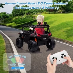 Garvee 12V Kids Ride-On Truck Car With Remote Control LED Lights Music And Spring Suspension -Garvee GUEST a451137c 74d1 4a93 948b e000025c2438