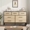 7 Dresser For Bedroom, 52" Wide Dresser, Wide Drawer With Storage Freestanding, Wooden Storage Chest For Living Room, Bedroom -Garvee GUEST a49b0e75 6062 46cf b4bb 2b9027132d4e