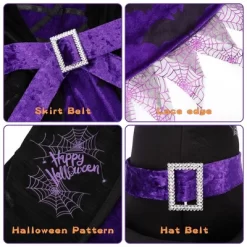 Garvee Bat Witch Dress With Hat--Witch Costume Halloween Party Fancy Dress Up Deluxe Set For Girls -Garvee GUEST a565281d 2de0 4fa7 9c2c 484c10151819