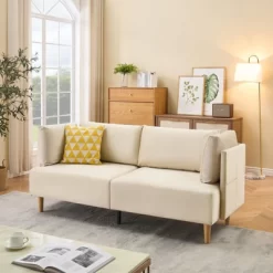 76" Sofa Couch, Comfy Upholstered Loveseat With Extra Deep Seats -Garvee GUEST a6c46267 6c6f 4166 abb5 bee9ab66500e