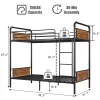 Metal Bunk Bed Twin Over Twin For Kids -Garvee GUEST a6dc1330 14e1 4f52 ac92 76fd3efa372c