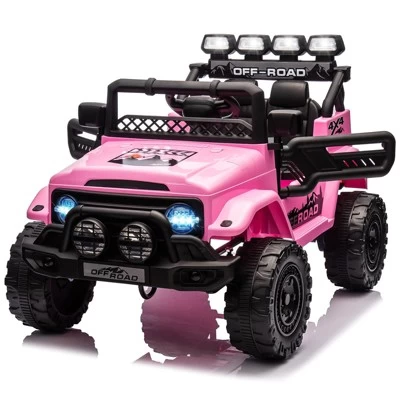 12V Ride-On Truck Car For Kids – Battery Powered Electric Vehicle With Remote Control, Spring Suspension, LED Lights, Bluetooth & 3 Speeds 11 12V Ride-On Truck Car For Kids – Battery Powered Electric Vehicle With Remote Control, Spring Suspension, LED Lights, Bluetooth & 3 Speeds - Image 9