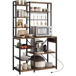 Microwave Stand Bakers Rack, Standing Bakers Rack With Power Outlet 19 Microwave Stand Bakers Rack, Standing Bakers Rack With Power Outlet -Garvee GUEST a8fd8306 cab6 4e09 929f 702bcfaf43bf