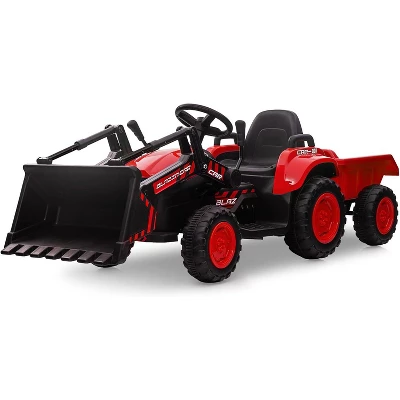 3 In 1 Kids Ride On Tractor With Detachable Trailer, 12V Electric Bulldozer With Shovel Bucket 10 3 In 1 Kids Ride On Tractor With Detachable Trailer, 12V Electric Bulldozer With Shovel Bucket - Image 8