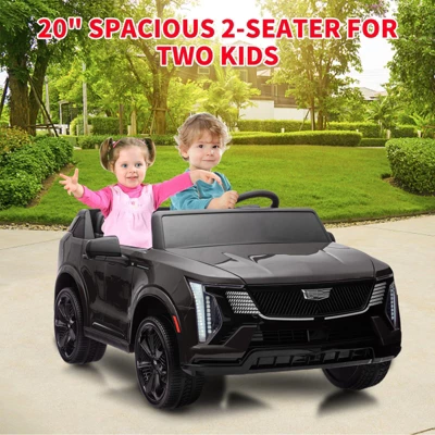 Garvee 24V 2-Seater Ride On Car For Kids, Licensed Cadillac Electric Truck With Remote Control, LED Lights, Music, Battery Powered Ride On Toy 6 Garvee 24V 2-Seater Ride On Car For Kids, Licensed Cadillac Electric Truck With Remote Control, LED Lights, Music, Battery Powered Ride On Toy - Image 4