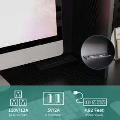 Corner Desk, L Shaped Gaming Computer Desk With Hutch, Drawers, Pegboard And Storage Shelves, With Adjustable Color LED Light And Charger 11 Corner Desk, L Shaped Gaming Computer Desk With Hutch, Drawers, Pegboard And Storage Shelves, With Adjustable Color LED Light And Charger -Garvee GUEST aa19c3a9 2b32 4bee bf8b eceee6b0a5b4