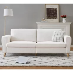 84" Sofa Couch, Large Loveseat Sofa With Streamlined Armrests & Wood Feet -Garvee GUEST ac0422aa af92 4f65 b44f a991843e03d8