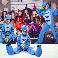 Garvee 1PcsKids Dinosaur Costume For Halloween Child Dinosaur Dress Up Party, Role Play And Cosplay (Blue,T) 14 Garvee 1PcsKids Dinosaur Costume For Halloween Child Dinosaur Dress Up Party, Role Play And Cosplay (Blue,T) -Garvee GUEST acd8fa19 cb27 48d5 b619 416c5e869407