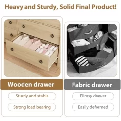 Garvee 7 Dresser For Bedroom, 54" Wide Drawer Dresser With Storage Freestanding, Wooden Closet Storage Chest For Living Room, Natural Oak 15 Garvee 7 Dresser For Bedroom, 54" Wide Drawer Dresser With Storage Freestanding, Wooden Closet Storage Chest For Living Room, Natural Oak -Garvee GUEST ad73e76f d927 4e27 9b3a 1ebc919384d1 1