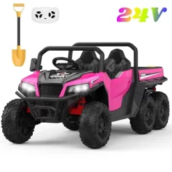 Garvee 24V 4WD 6-Wheel Ride On Dump Truck For Kids, 2-Seater Electric Truck With Remote Control, Motorized Dump Bed, Shovel, LED Lights & Music 22 Garvee 24V 4WD 6-Wheel Ride On Dump Truck For Kids, 2-Seater Electric Truck With Remote Control, Motorized Dump Bed, Shovel, LED Lights & Music -Garvee GUEST adad986d 00c1 4ca4 930b bcf018e97748