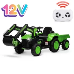 3-in-1 Ride-On Kids Excavator With Remote Control, 12V Electric Car Toy With LED Lights, Bluetooth Music, Digger And Trailer 16 3-in-1 Ride-On Kids Excavator With Remote Control, 12V Electric Car Toy With LED Lights, Bluetooth Music, Digger And Trailer -Garvee GUEST b0e1565c cf53 4fe0 a318 8e1ed3719af2