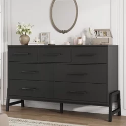 Garvee 7 Dresser For Bedroom, Freestanding 52" Wide Drawer Dresser With Storage, Wooden Closet Storage Chest For Living Room, Bedroom 20 Garvee 7 Dresser For Bedroom, Freestanding 52" Wide Drawer Dresser With Storage, Wooden Closet Storage Chest For Living Room, Bedroom -Garvee GUEST b107b34c b8ba 4c6a 807f 1a4c43ea5894