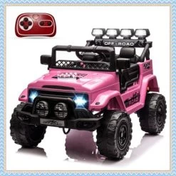 12V Kids Ride On Car, Electric Truck Ride On Toys With 5MPH Max Speed, Remote Control, LED Lights, And Music For Kids Gifts -Garvee GUEST b1ae8406 d784 48ad 83bc bf5ce14c316e