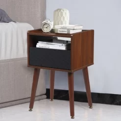 Nightstand With Storage – Mid Century Modern Bedroom Side Table Built-in Charging Station With 2 USB Ports & 2 Power Outlets 17 Nightstand With Storage – Mid Century Modern Bedroom Side Table Built-in Charging Station With 2 USB Ports & 2 Power Outlets -Garvee GUEST b1ce4eca 8450 41d0 aec0 5fe09e15c5b1